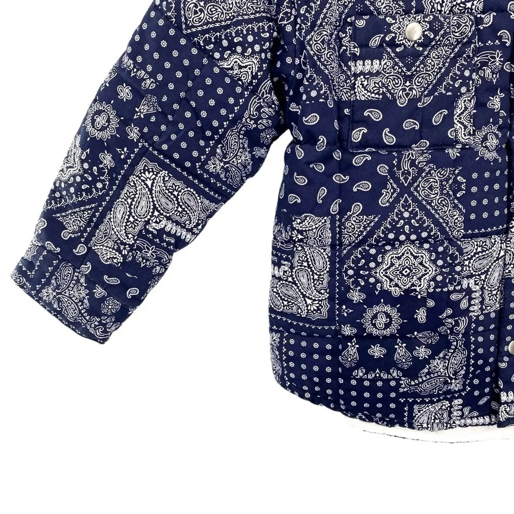 Claudine Kids Blue Paisley Bandanna Jacket